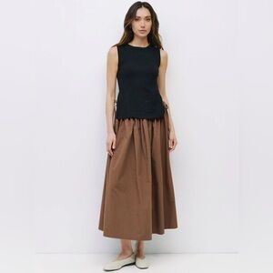 Mod Ref A-Line Kiana Skirt in Brown - Size Small *Brand New